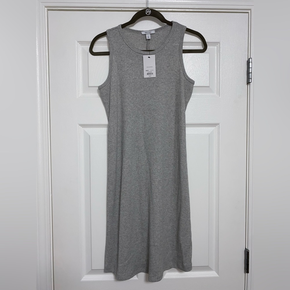 Nine West Gray Midi Dress, Size S